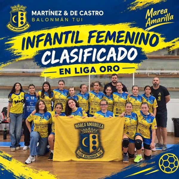 El infantil femenino del BM Tui, clasificado para la Liga Oro